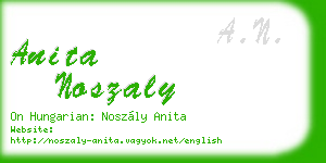 anita noszaly business card